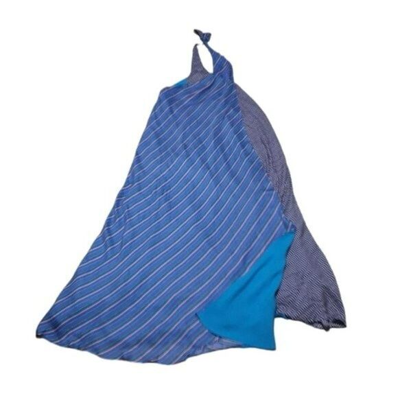 Urban Outfitters Women's Striped Halter Travel Vacation Maxi Purple Dress S - Picture 2 of 9